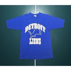 Vintage 90s Detroit‎ Lions Barry Sanders T-shirt Medium Football 1998 Deadstock